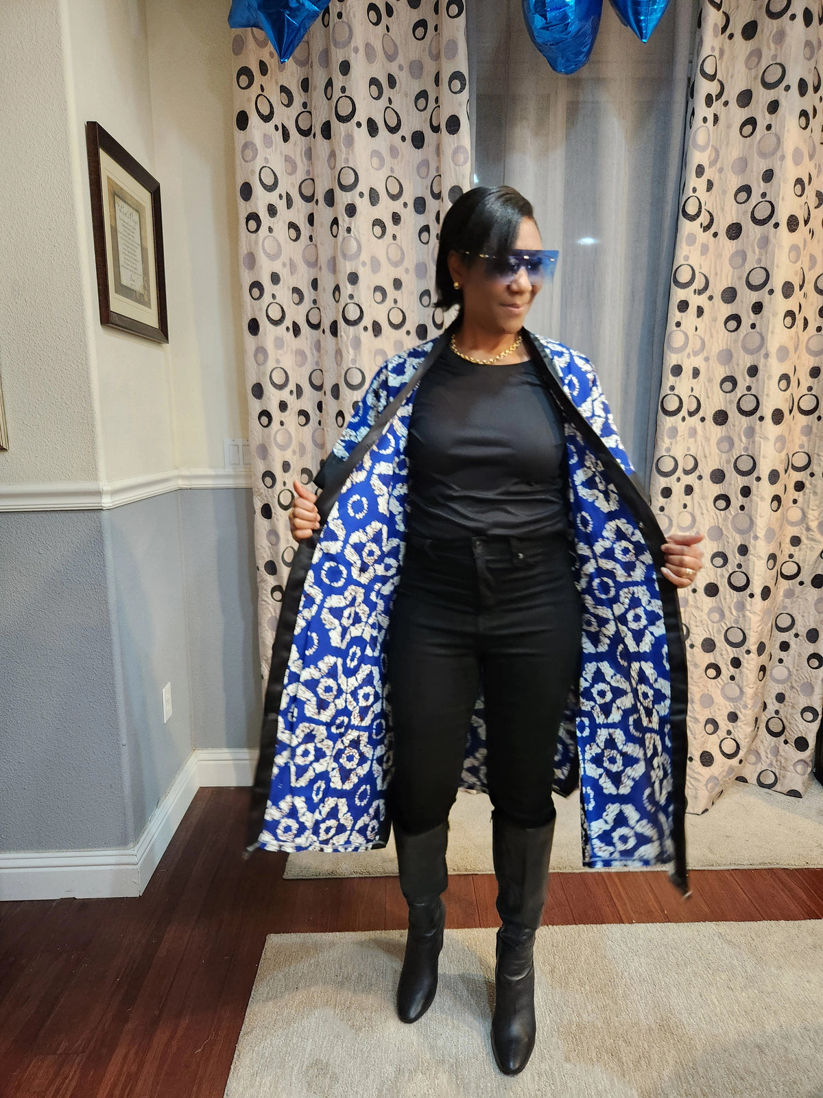 Mara African Elegant Kimono/Poncho/ Drape Dress/ One size fit for S, M, L, XL, 2XL, and 3XL