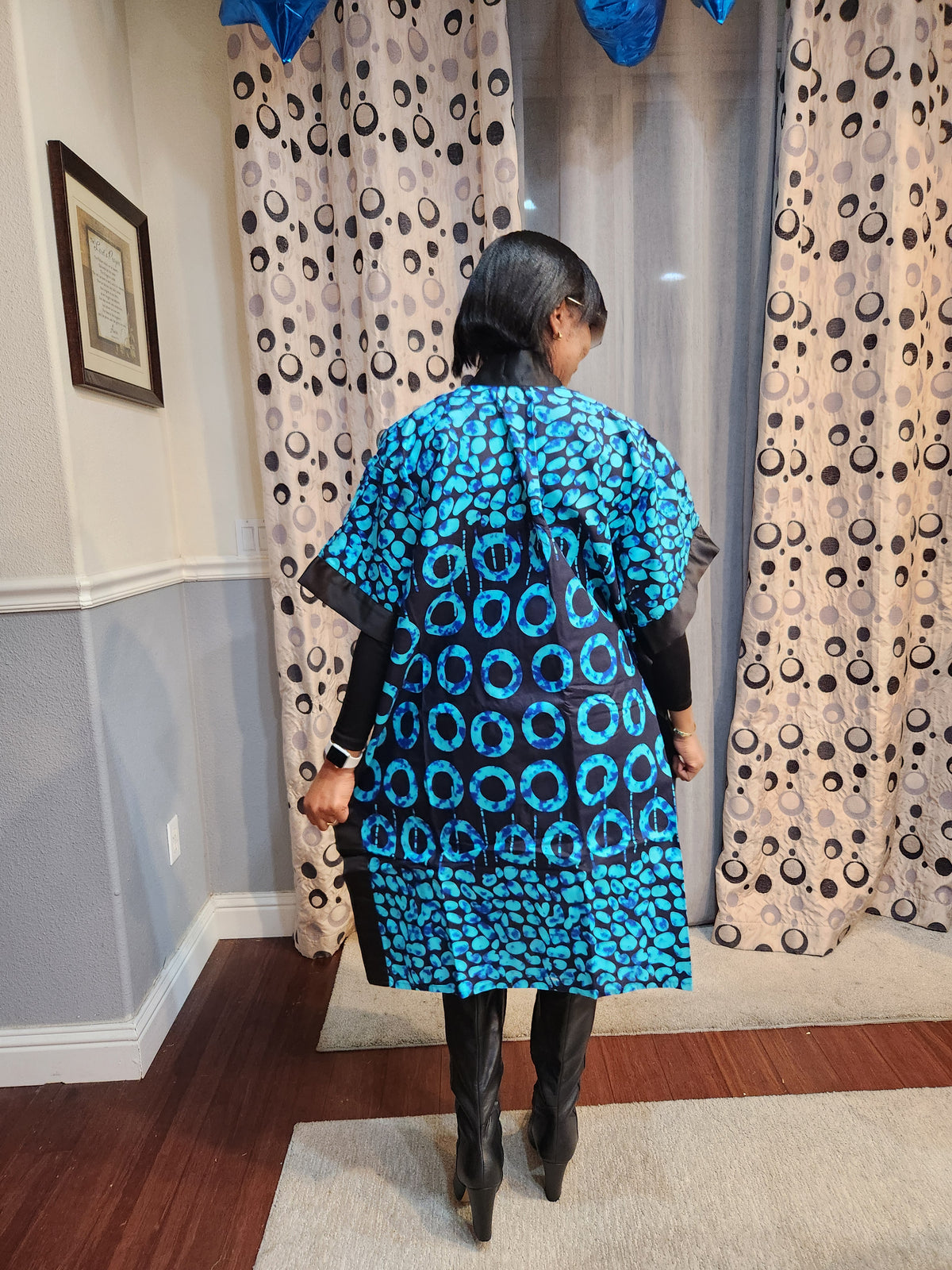 Mara African Elegant Kimono/Poncho/ Drape Dress/ One size fit for S, M, L, XL, 2XL, and 3XL