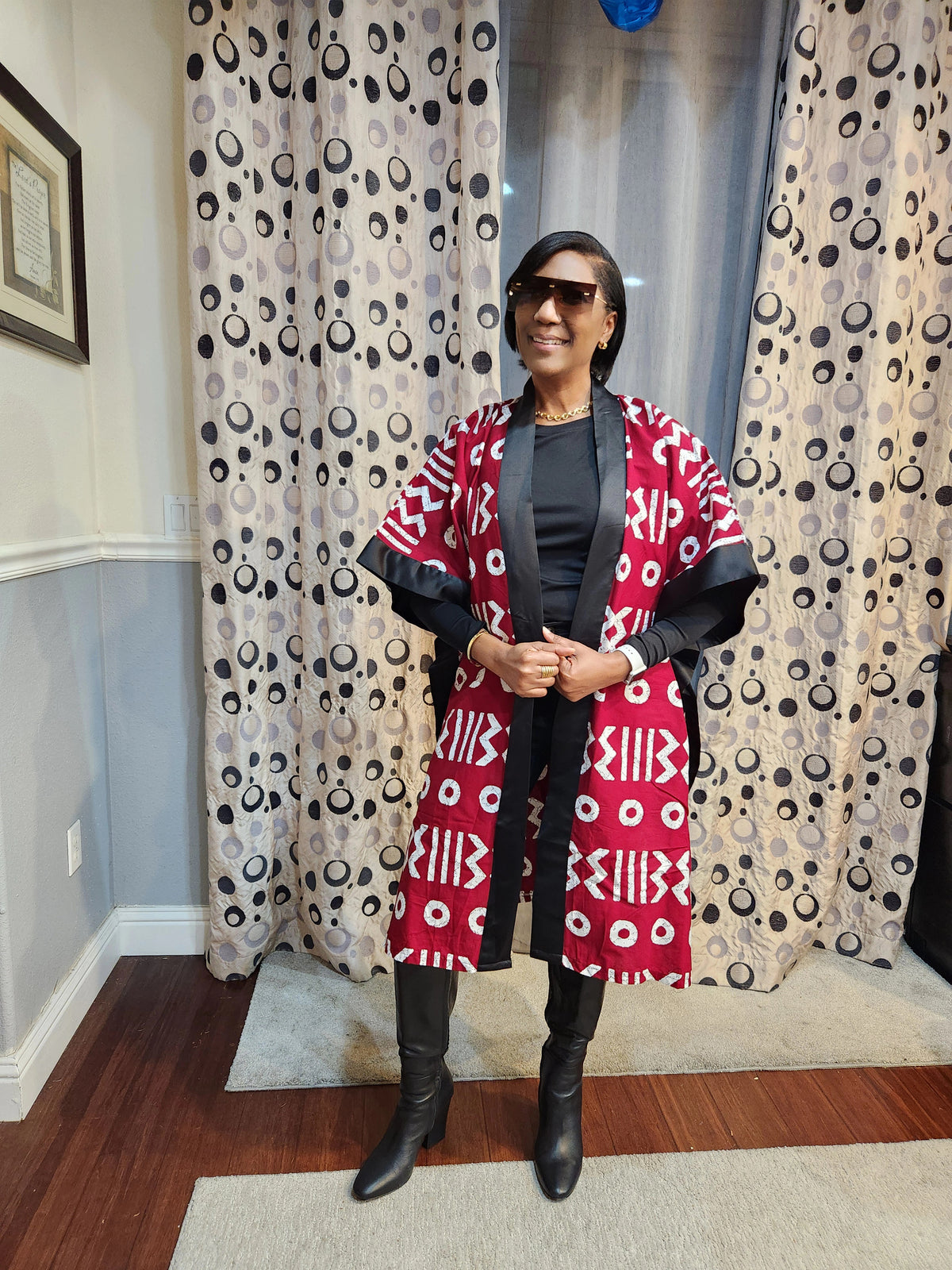 Mara African Elegant Kimono/Poncho/ Drape Dress/ One size fit for S, M, L, XL, 2XL, and 3XL