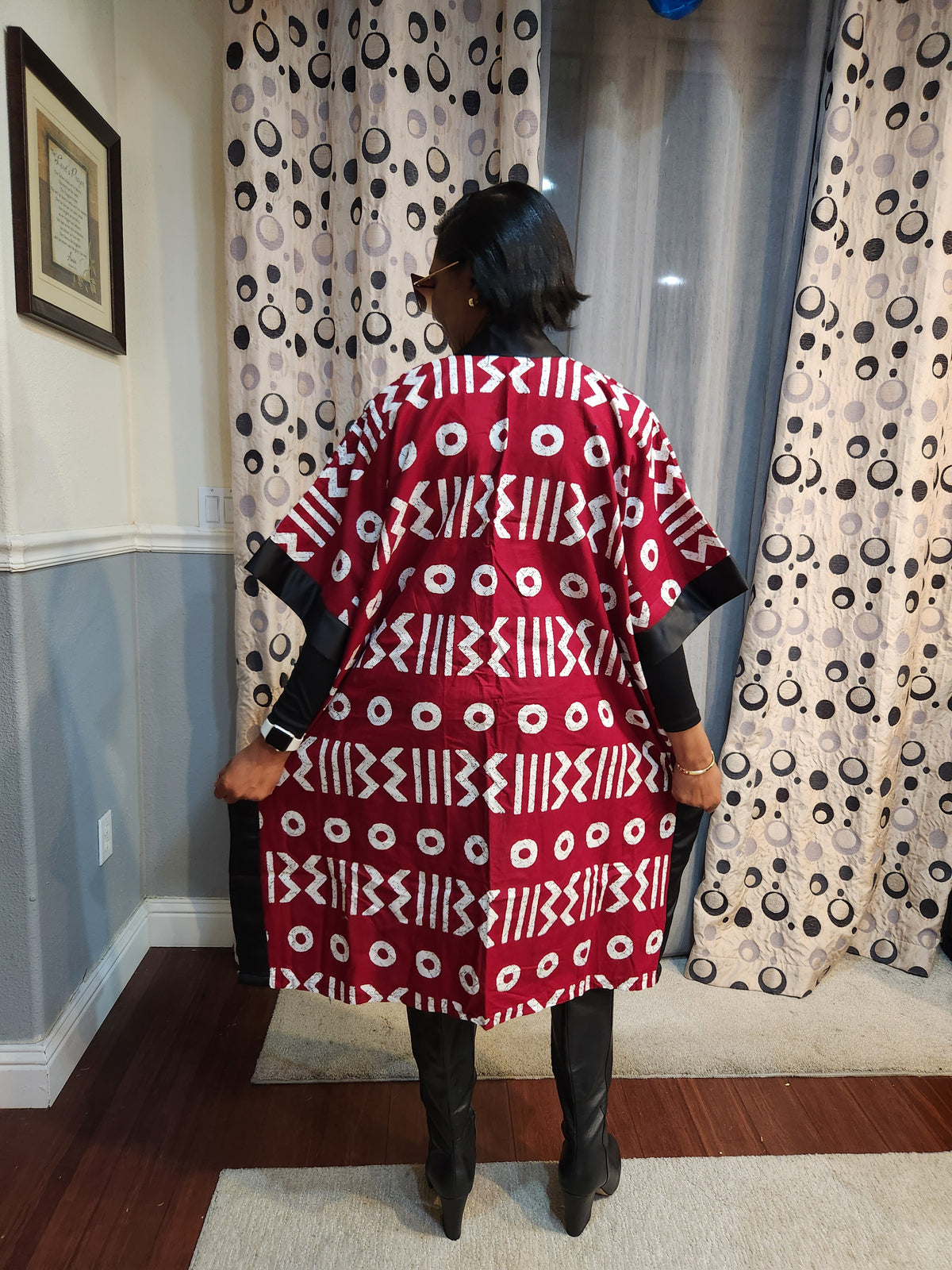 Mara African Elegant Kimono/Poncho/ Drape Dress/ One size fit for S, M, L, XL, 2XL, and 3XL