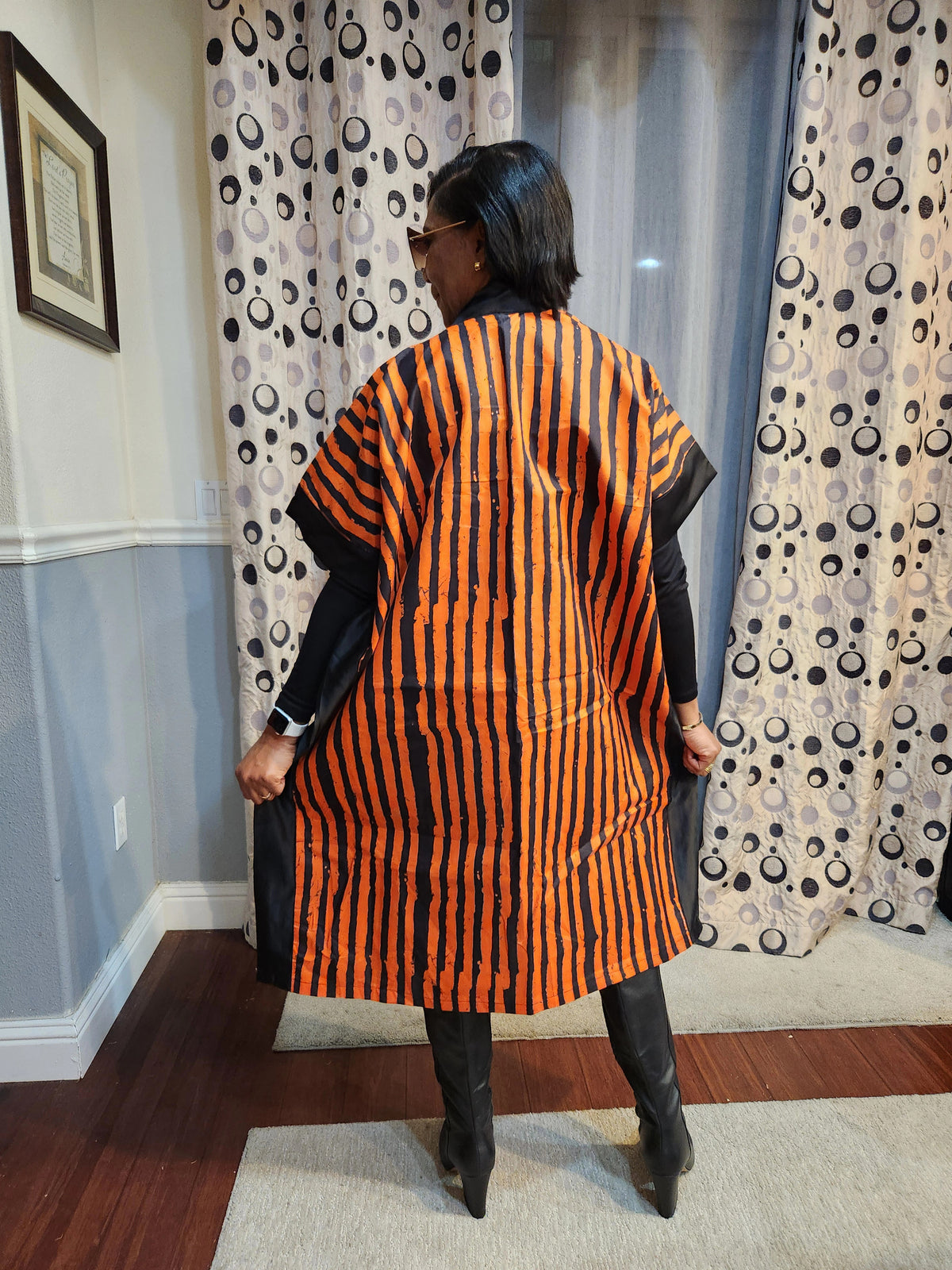 Mara African Elegant Kimono/Poncho/ Drape Dress/ One size fit for S, M, L, XL, 2XL, and 3XL