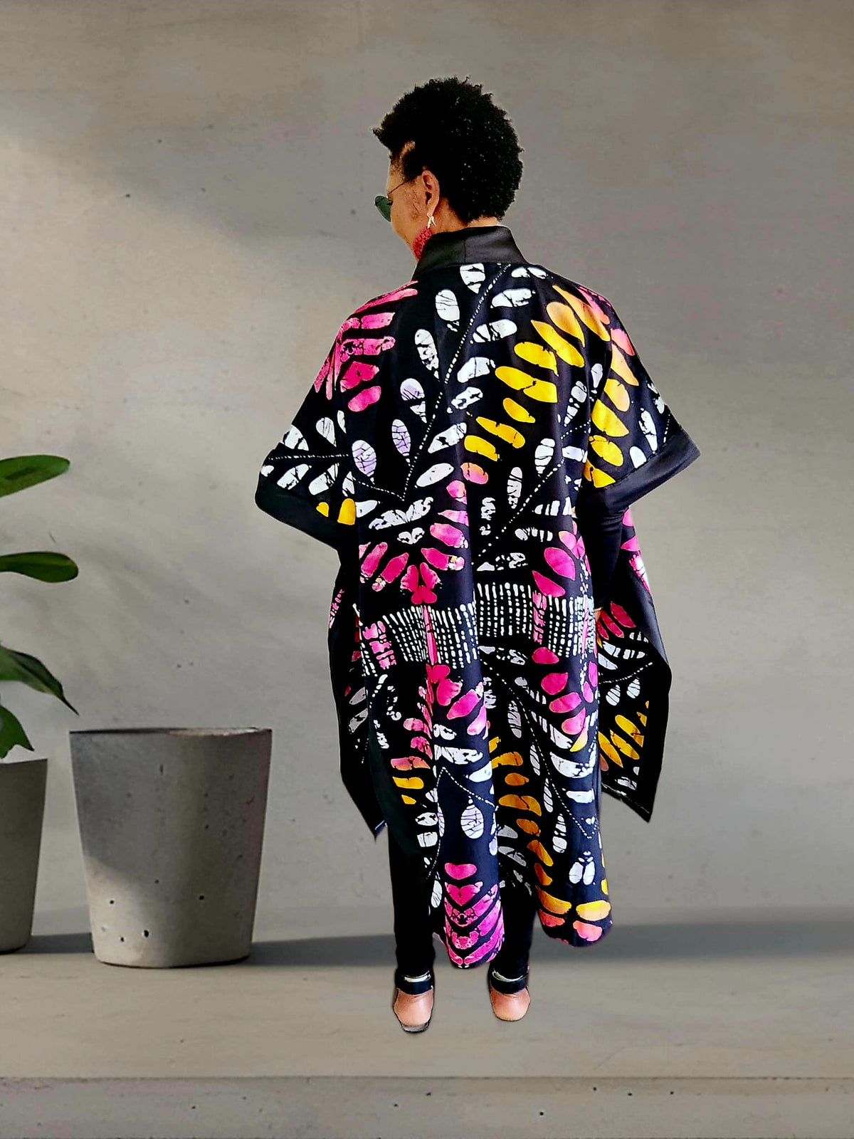 Mara African Elegant Kimono/Poncho/ Drape Dress/ One size fit for S, M, L, XL, 2XL, and 3XL