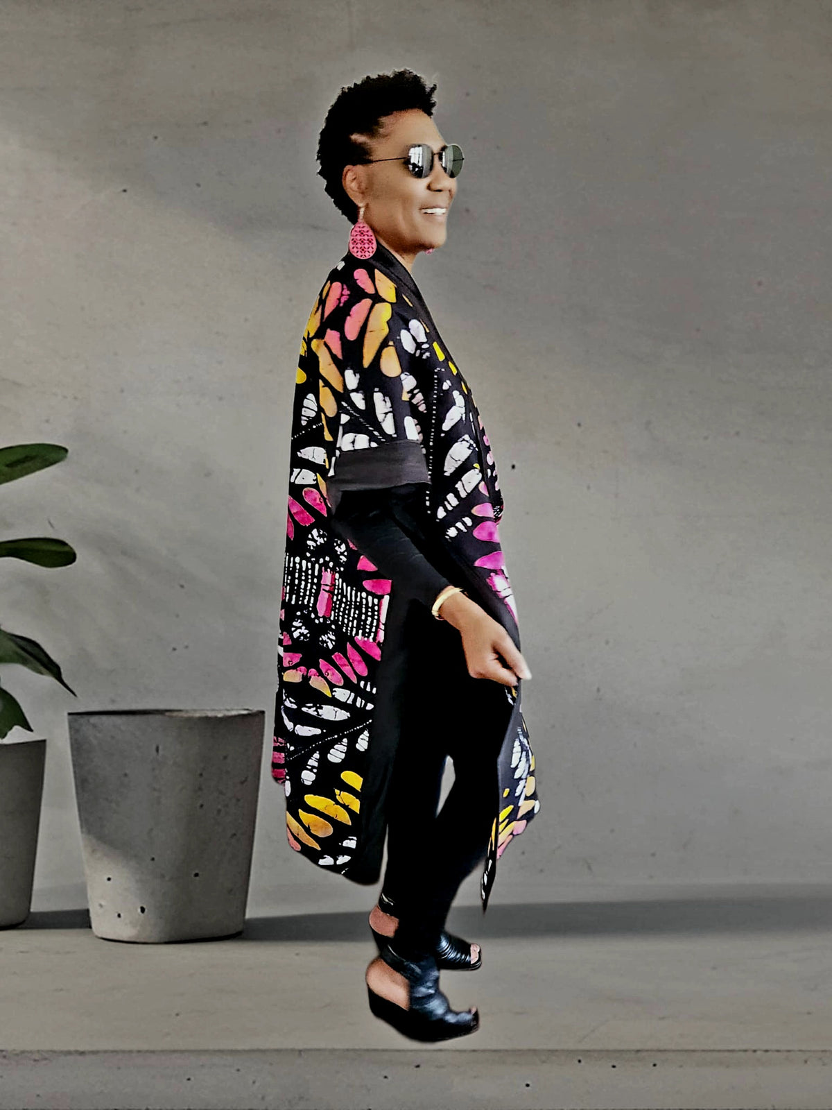 Mara African Elegant Kimono/Poncho/ Drape Dress/ One size fit for S, M, L, XL, 2XL, and 3XL