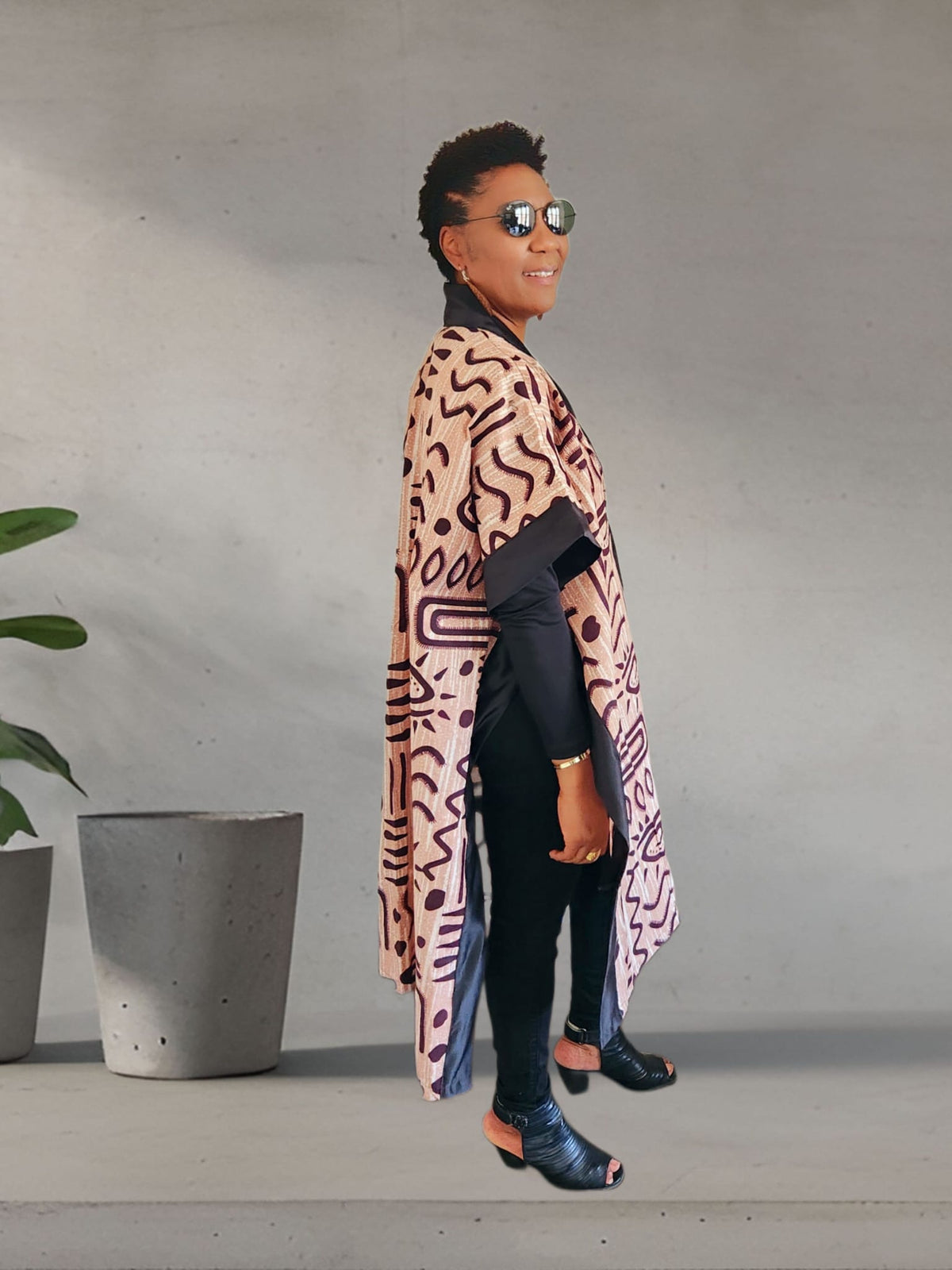 Mara African Elegant Kimono/Poncho/ Drape Dress/ One size fit for S, M, L, XL, 2XL, and 3XL