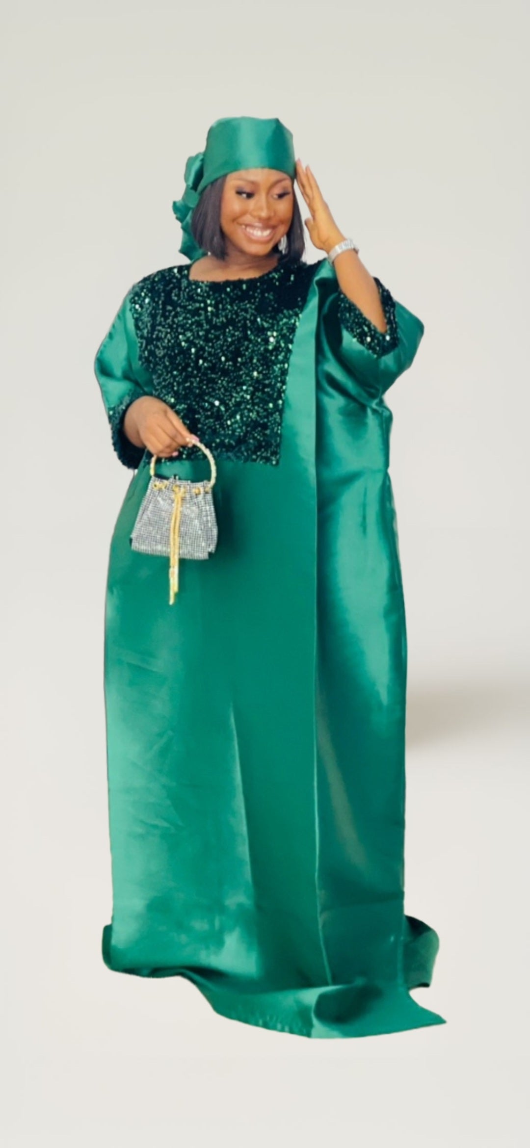Taraji Elegant Bubu Gown Free size for M, L, XL, 2XL, and 3XL