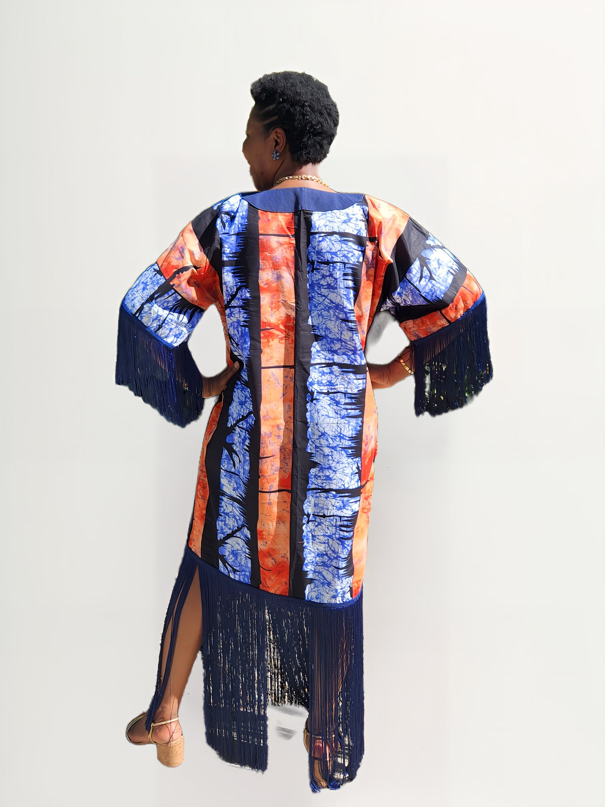 Tiana Elegant Fringed Kaftan