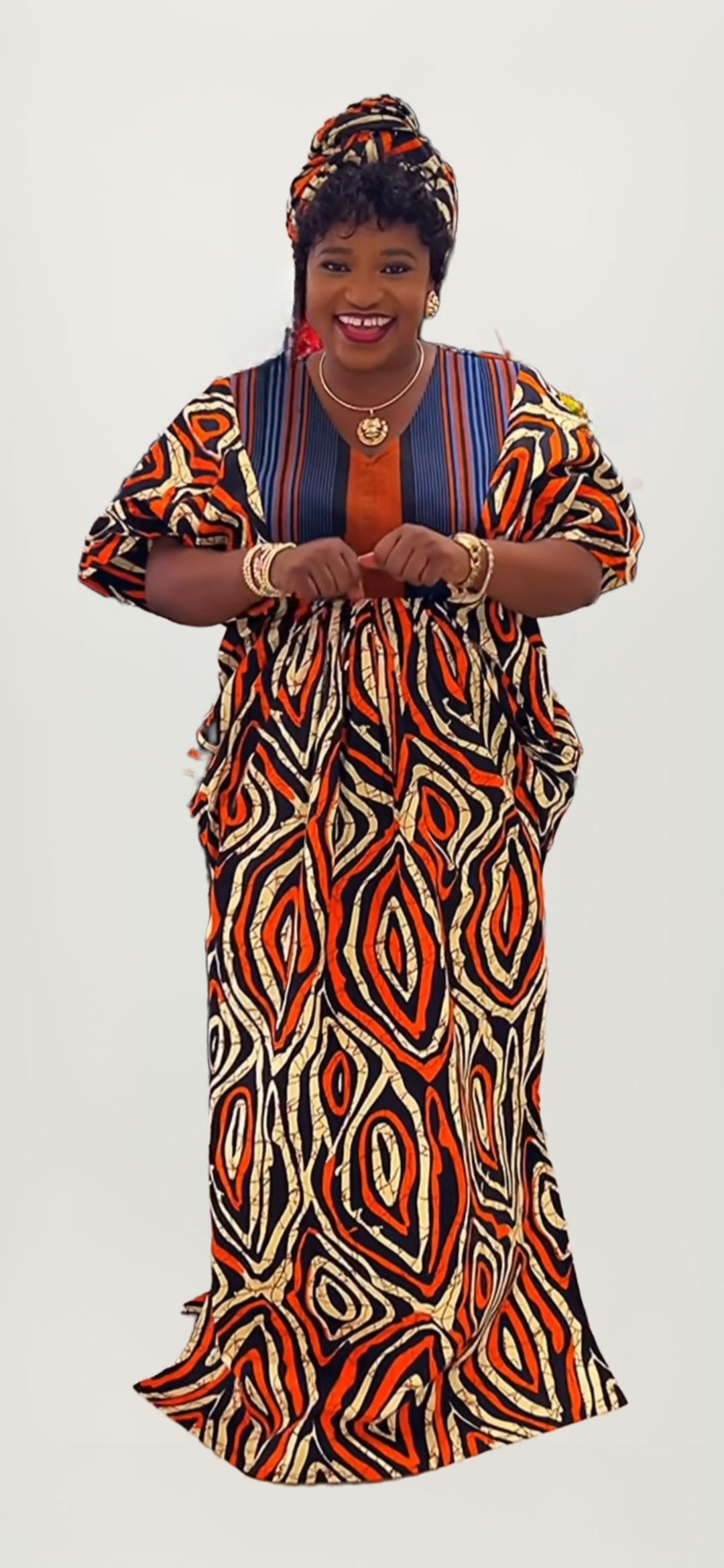 Tessy Gorgeous Gown Free size for M, L, XL, 2XL, and 3XL