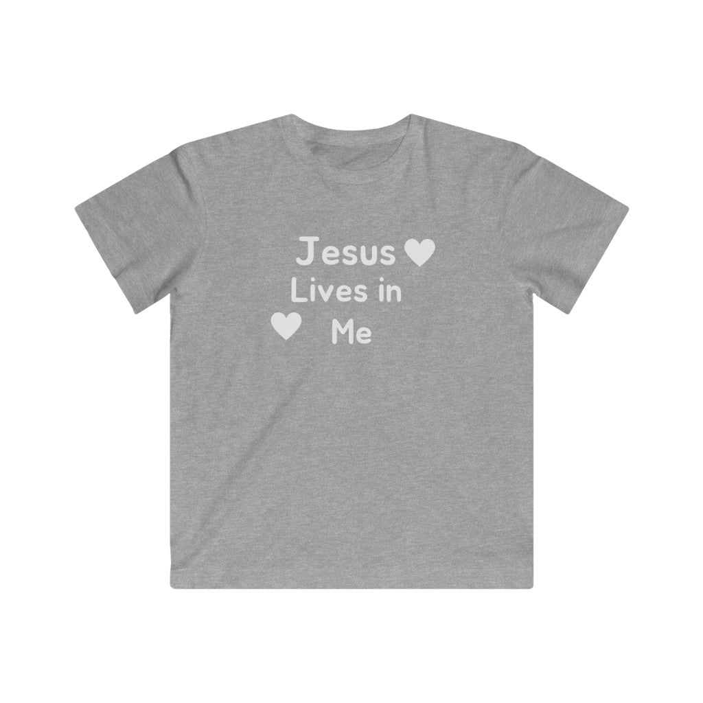 Jesus Lives in Me Kids Fine Jersey Tee