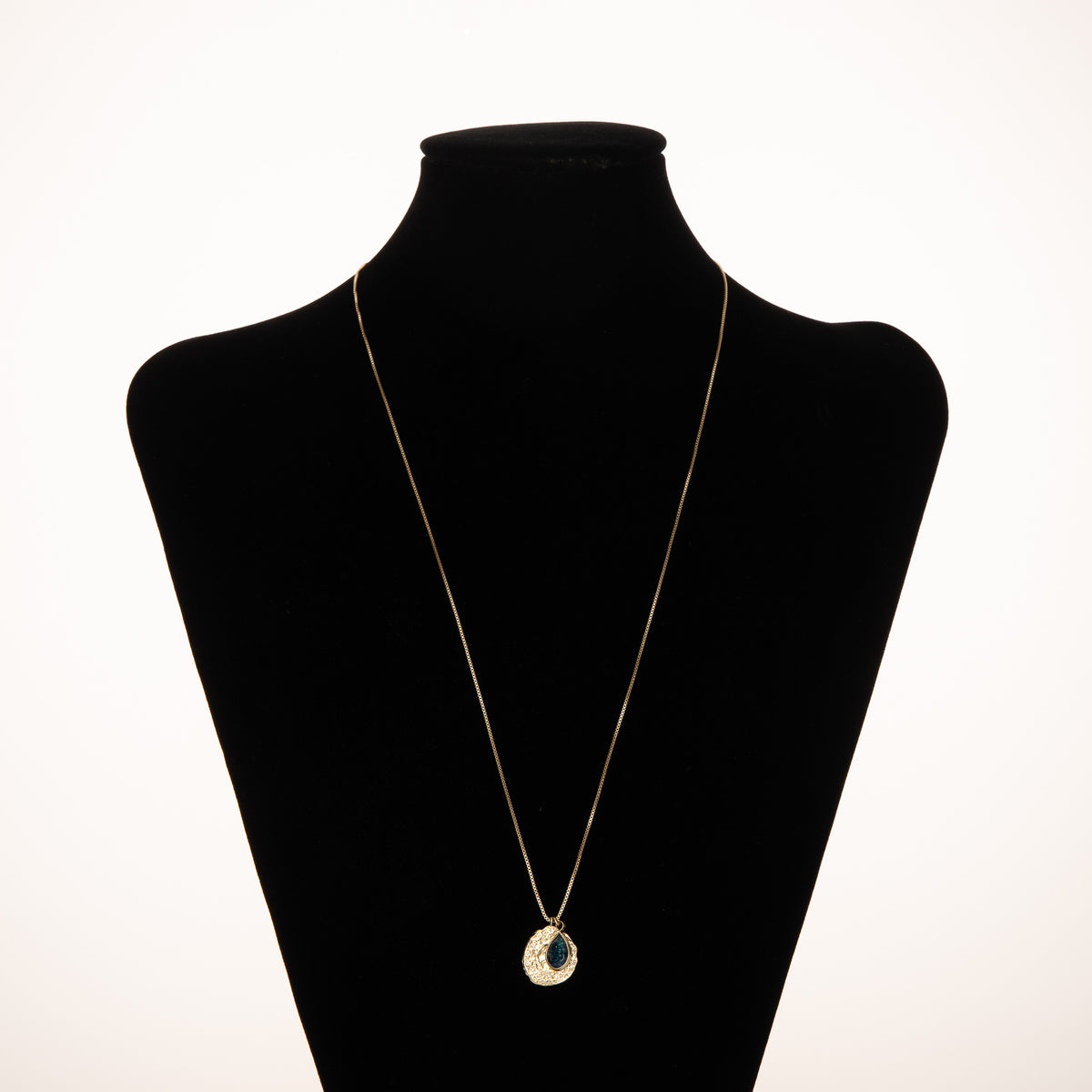 Handmade Minimalist Glass Drop 18K Gold Plated Necklace