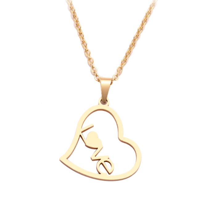 Gorgeous Love In Heart Gold Plated Necklace