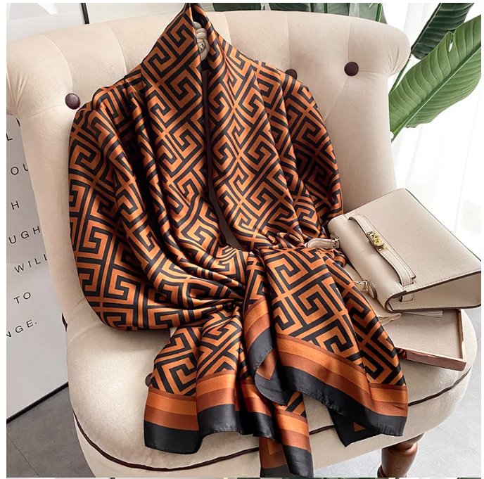 Women's Silk Feeling Scarf/Shawl Wraps