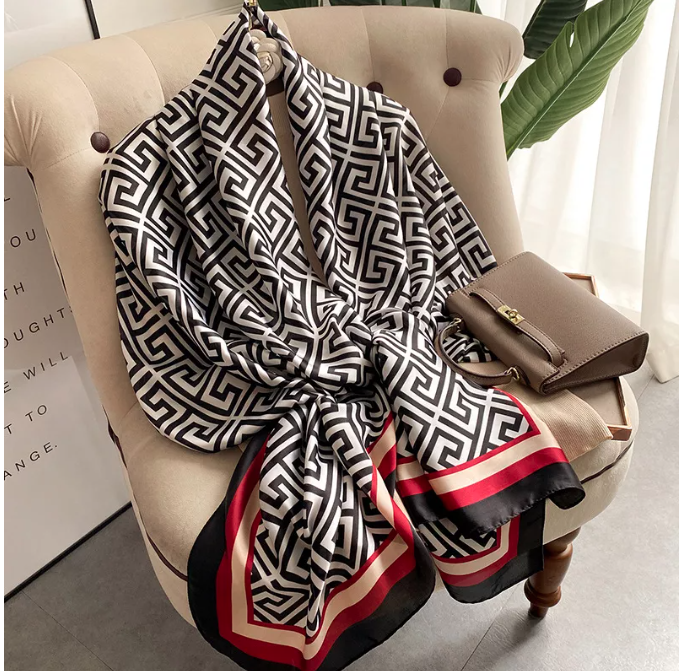 Women's Silk Feeling Scarf/Shawl Wraps