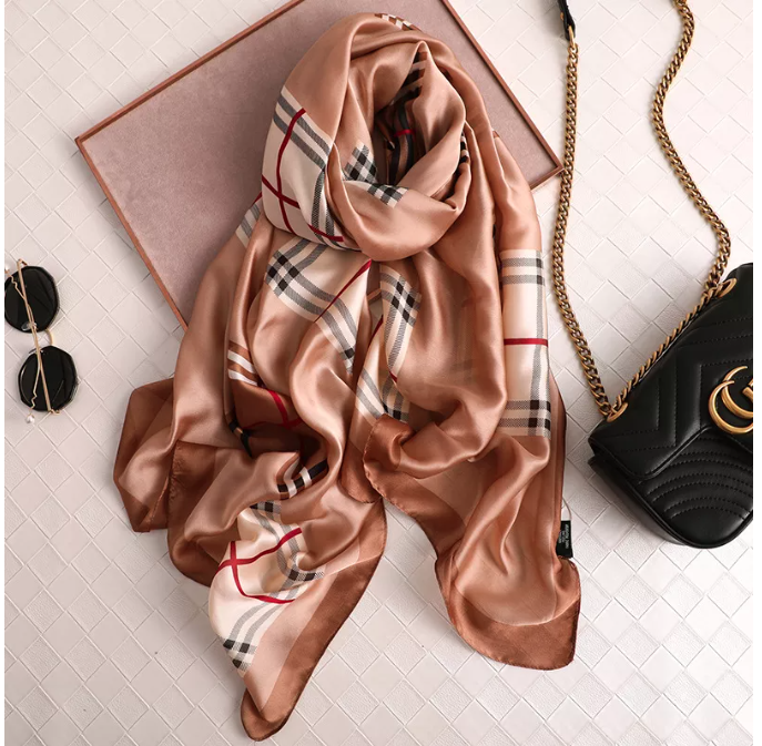 Women's Silk Feeling Scarf/Shawl Wraps