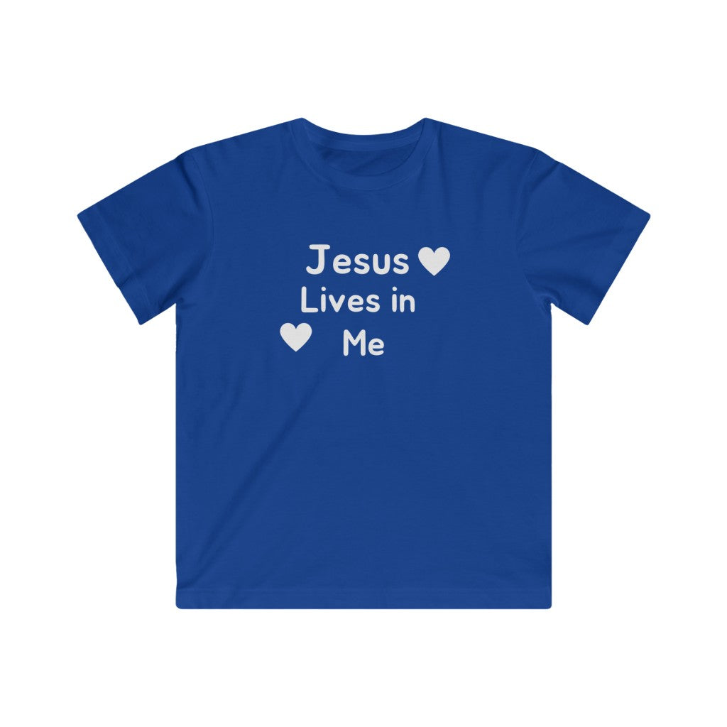 Jesus Lives in Me Kids Fine Jersey Tee