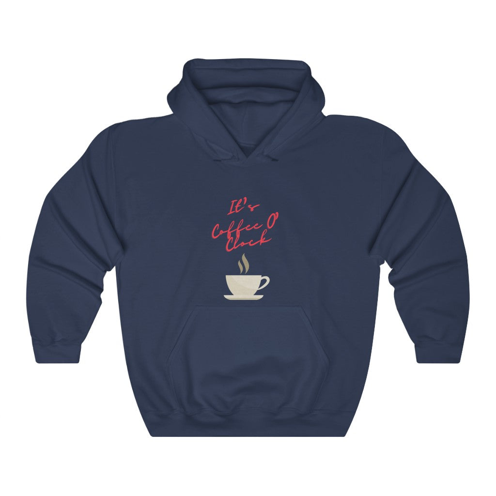 Coffee O&#39; Clock Unisex Heavy Blend Hooded Sweatshirt
