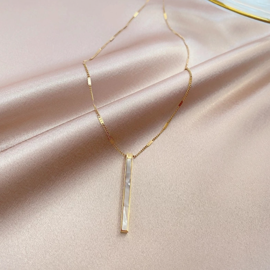 Exquisite Vintage Titanium Steel Gold Plated Necklace